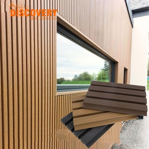 Revestimiento de Pared Exterior de PVC WPC Impermeable, Ignífugo, Ecológico y Resistente a la Humedad, Diseño Moderno, <span class=keywords><strong>219</strong></span>*26mm, Acanalado, para Oficina/Escuela - Product Image 2
