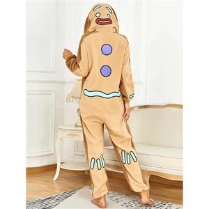 Dành Cho Người Lớn Phụ Nữ Đồ Ngủ Giáng Sinh Cosplay Tùy Chỉnh Halloween Onesie Đồ Ngủ Flannel Dành Cho Người Lớn Động Vật - Product Image 6