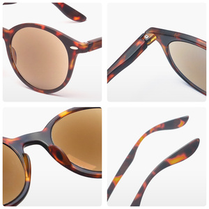 Gafas <span class=keywords><strong>de</strong></span> <span class=keywords><strong>Sol</strong></span> Redondas Retro con Protección UV, Cómodas <span class=keywords><strong>y</strong></span> <span class=keywords><strong>de</strong></span> Calidad, con Bisagras <span class=keywords><strong>de</strong></span> Resorte, Gafas <span class=keywords><strong>de</strong></span> Lectura para Unisex, Playa, Verano, Aire Libre - Product Image 3