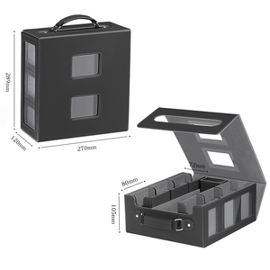 7-in-1 TCGゲームカードデッキボックス、MTG、コマンダー、遊戯王カード対応、窓付きカード収納ボックス - Product Image 3