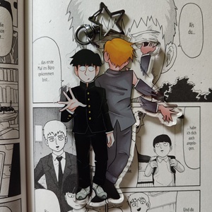 OEM ODM <span class=keywords><strong>Anime</strong></span> MP100 Reigen <span class=keywords><strong>Mob</strong></span> Charm Acrílico de Doble Cara - Product Image 2