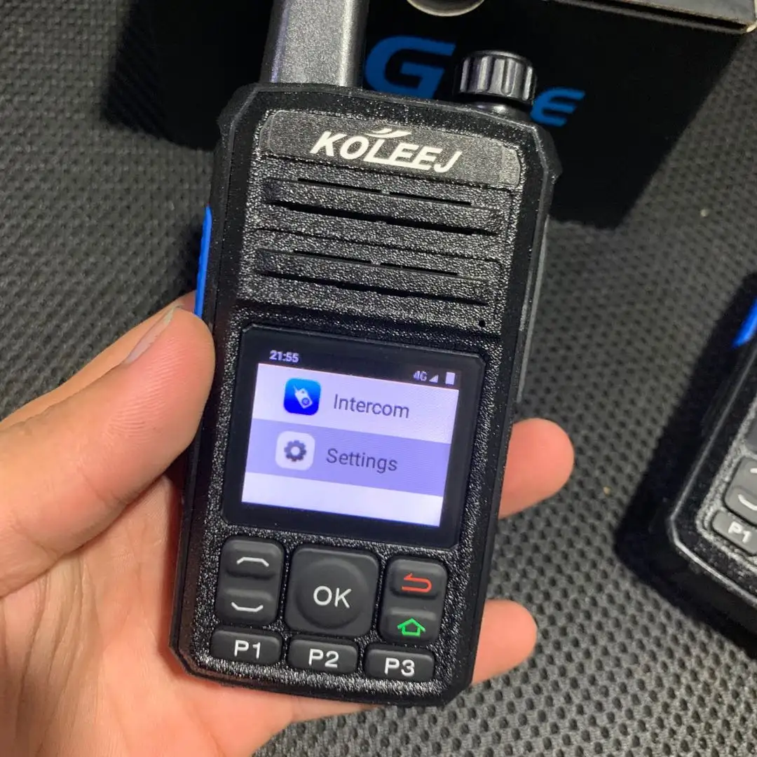 Klaar Voorraad Zello Radio 4G Simkaart Onbeperkt Bereik Wi-Fi Gps Blue Tooth Functie Handheld Internet Wakietalkie