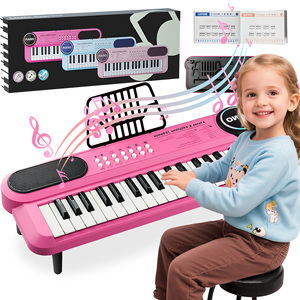Piano Electrónico Portátil Multifuncional, Disponible en Europa, Juguete para Niños y Bebés, Práctica para Principiantes, Educación Temprana, 5 Escalas - Product Image 1