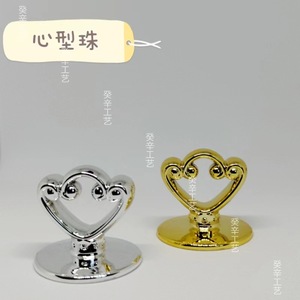 Heart Shape Furniture <b>Knob</b> 3.4cm Gold Electroplated M4 Self Tapping Screw Easy Installation - Product Image 3