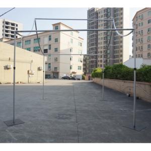 Adjustable Silver Aluminum <b>Backdrop</b> <b>Stand</b> Pipe and Drape for Wedding & Trade Show Design - Product Image 5