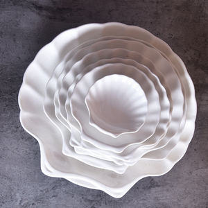Platos <span class=keywords><strong>de</strong></span> cerámica con forma <span class=keywords><strong>de</strong></span> concha para <span class=keywords><strong>restaurante</strong></span>, platos <span class=keywords><strong>de</strong></span> porcelana para <span class=keywords><strong>comida</strong></span> <span class=keywords><strong>de</strong></span> <span class=keywords><strong>Mar</strong></span>, <span class=keywords><strong>de</strong></span> 3 a 12 pulgadas - Product Image 6