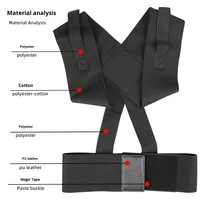 Correcteur de posture pour femmes et hommes, redresseur d'épaules réglable, soutien dorsal