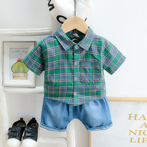 Vêtements pour enfants de haute qualité, vêtements pour enfants en gros, ensemble pantalon et chemise en jean pour garçons, ensembles 2 pièces - Product Image 2