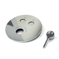 Nouveau Ensemble de Douche Moderne Haut de Gamme pour Projets Hôteliers et Villas, avec Corps de Robinet Mitigeur de Douche 3 Voies en Laiton Encastré et Douche Pluie