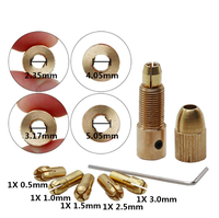 1/2/2. 17/4/5mm arbre de moteur électrique Mini pince de fixation de mandrin 35/3mm-0.5mm petit à percer dispositif de fixation de Micro mandrin