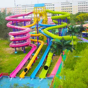 Dijual Perlengkapan Fiberglass City Water Park Air Spiral