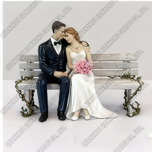 Toptan özel yaratıcı düğün dekor hediyeler için komik reçine çift heykeli sevgililer günü hediyesi - Product Image 5