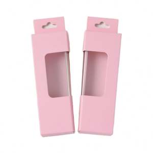 Custom-designed High-end Printed Cardstock Cosmetic Display Packaging <b>Box</b> Window Matt Lamination UV Coating Recycled Materials - Product Image 1