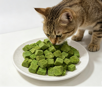 Friandises Naturelles Lyophilisées à Marque Blanche Approuvées par l'Usine, Fournisseur de Friandises à l'Herbe pour Chats, Snacks pour Chats et Chiens en Gros