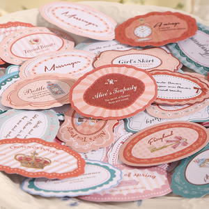 Juego de 20 Pegatinas Decorativas Autoadhesivas con Diseño de Cuentos de Hadas de la Serie Sueños Dulces de <span class=keywords><strong>Alicia</strong></span>, Hechas a Mano - Product Image 3