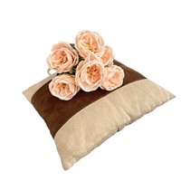 Rosa Artificial Austin Especial para Exportación, 7 Cabezas, Flor Artificial para Ramos de Boda y Decoración del Hogar