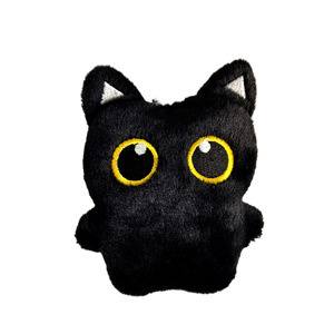 Mini Kawali chat noir poupée en peluche porte-clés dessin animé pendentif PP coton rempli chat peluche cadeau accessoires jouets en peluche - Product Image 6