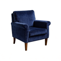 Fauteuils d'appoint durables de style Mid-Century avec dossier solide et revêtement en tissu, pour salon, chambre à coucher, coin lecture, meubles de maison