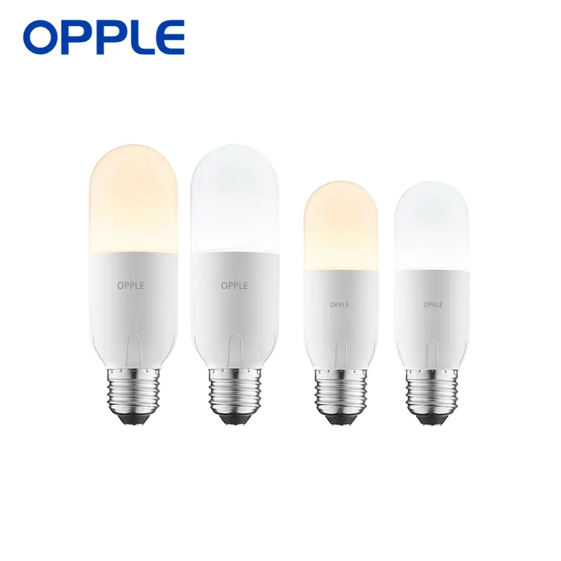 OPPLE EcoMax 스틱 램프 8W 13W 15W 따뜻한 화이트 쿨 화이트 3000K 4000K 6500K 에너지 절약 LED 전구 E27