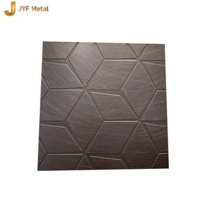 แผ่นเหล็กสแตนเลส 304 ลายสลักแบบโบราณสีทองแดงบรอนซ์ รุ่น LL228 สำหรับตกแต่ง  ผ่านกระบวนการรีดเย็น ตัด และดัดขึ้นรูป - Product Image 2