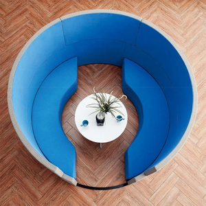 Cabines de confidentialité durables de bonne qualité, insonorisées, sièges de canapé de bureau, cabine de réunion avec table basse - Product Image 5