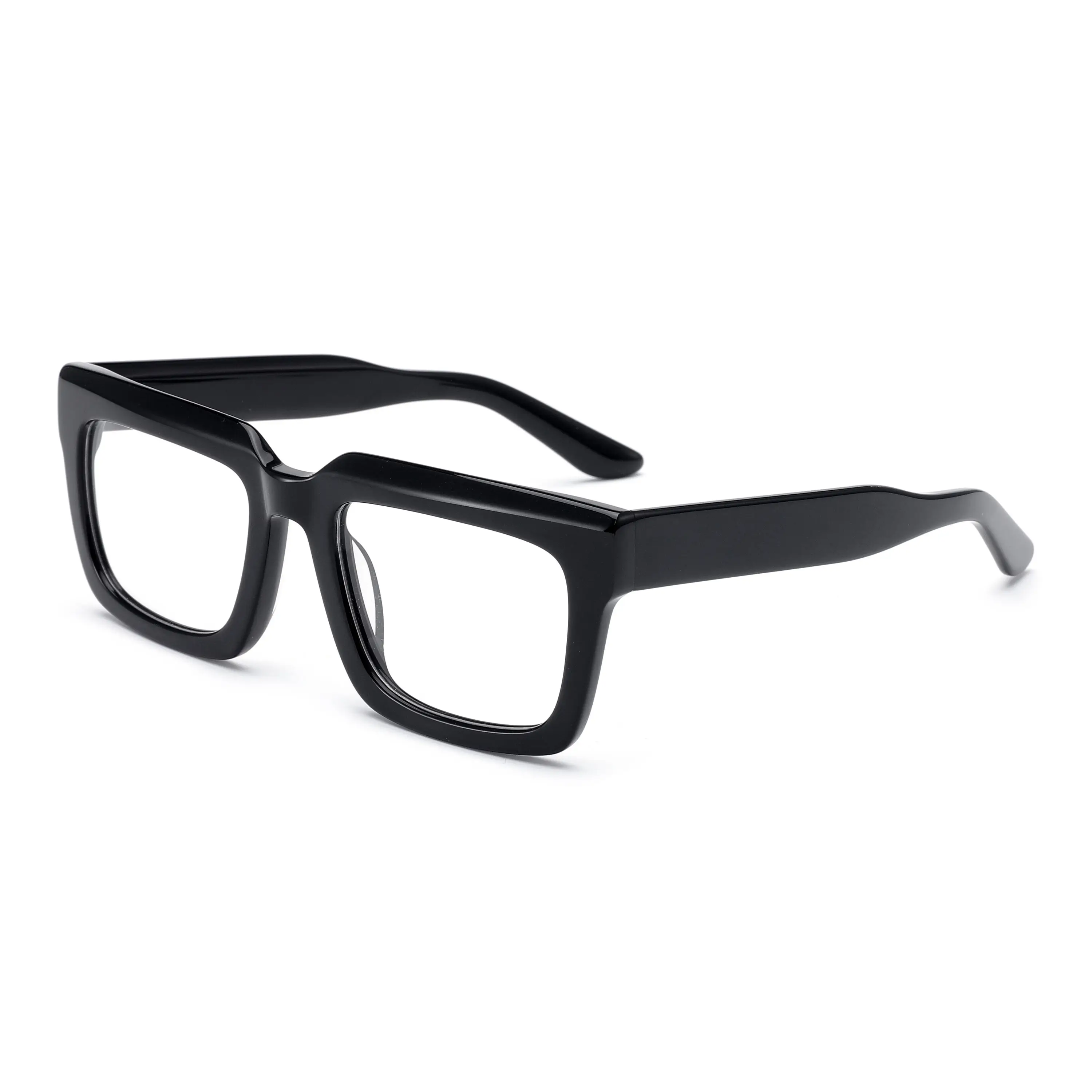 Kacamata anti-cahaya biru baru 2024 kacamata persegi kecil Vintage trendi warna permen laris untuk kacamata asetat