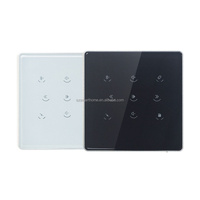 Amplificateur mural à écran tactile de 4 pouces Système de cinéma maison Mini système TFaux Support Hôte de musique de fond Télécommande Hôte en verre