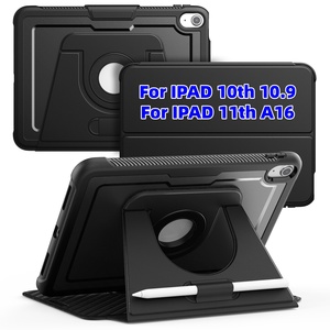 360 di rotazione Kickstand in pelle PU custodie <span class=keywords><strong>per</strong></span> <span class=keywords><strong>iPad</strong></span> 10 ° 10.9 ''2022 <span class=keywords><strong>per</strong></span> <span class=keywords><strong>iPad</strong></span> A16 undicesimo 2025 portamatite magnetico TPU <span class=keywords><strong>Cover</strong></span> - Product Image 1