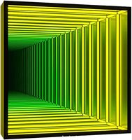 Lampe tunnel miroir infini, lumière nocturne LED 3D à miroir unilatéral, lumière sensorielle infinie