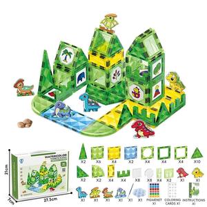 Boîte en carton personnalisable en gros pour jeu de société : Améliorez la créativité avec <span class=keywords><strong>le</strong></span> <span class=keywords><strong>parc</strong></span> de dinosaures, incluant des feutres aquarelles et des tuiles magnétiques éducatives - Product Image 1
