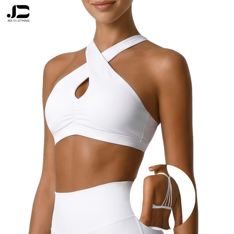 Breathable Automatic Cutting Sports Underwear Women Sport Halter Halter Bra Fitness Yoga Running Speed Dry Comfortable Bra