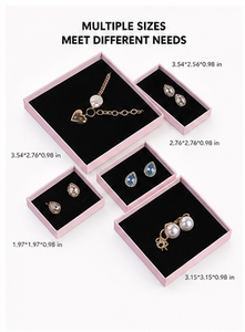 Luxury <b>Pink</b> Lid and Base Rigid Paperboard Jewelry <b>Box</b> Custom Printed Square Packaging for High-end Bracelet and Surprise <b>Gift</b> - Product Image 3