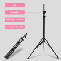 2.8M Heavy Duty Photographie Pliant Trépied Stand Fond Flash Stand Produit Photo Boîte À Lumière Portable Stand