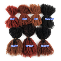 Anna 4c Cheveux Naturels Afro Crépus Synthétiques 20 pouces 100g Extensions de Cheveux Doux Mélangés Vente en Gros