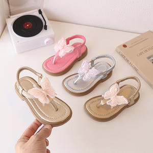 2026 Neue Modische Koreanische Version Kleine Prinzessin Atmungsaktive Zehen-Schmetterlings-Mädchen-Sandalen Kindersommerschuhe - Product Image 1