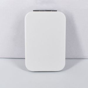 Makeup <b>Mirror</b> Square Makeup Vanity <b>Mirror</b> Double Sided Metal Make up <b>Compact</b> <b>Mirror</b> - Product Image 3