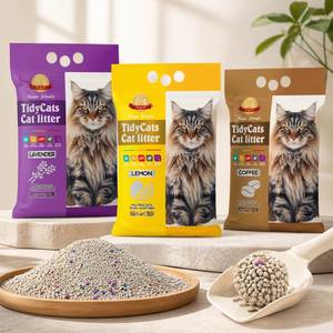 Arena para Gatos de Bentonita de Marca Privada, Carbón Activado, Control de Olores, Ecológica, Sin Polvo, Aglutinación Rápida, Forma de Bola, Personalizable - Product Image 1