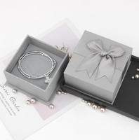 Petite boîte d'emballage de bijoux écologique et recyclable, rigide, pour collier, bracelet, bague, boîte en carton de luxe avec fermeture magnétique de marque