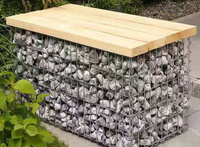 Panier gabion soudé sur mesure avec revêtement PVC pour jardin, parc, génie civil, mur gabion décoratif