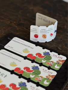 Tarjeta de <span class=keywords><strong>Descuento</strong></span> Personalizada para Huertos de Frutas, Tarjeta de Regalo Plegable con Múltiples Cupones para Promoción de Fruta Fresca - Product Image 2