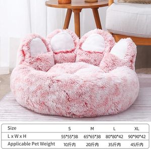 Custom Dog Bed Luxury Cute Bear Paw Sofa For Dogs And <b>Cats</b> Durable Washable Indoor Pet Sofa <b>Plush</b> Calming Wholesale Dog Bed - Product Image 6