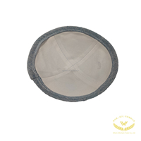 Logotipo bordado personalizado Kippah Jewish Kippot Regalos DE BODA Lino Yamulka Judaism Kipot Skullcap