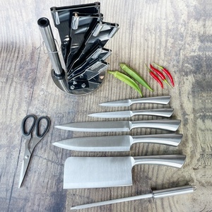 Manico cavo-Set <span class=keywords><strong>di</strong></span> <span class=keywords><strong>coltelli</strong></span> da cucina professionale da 8 pezzi con blocco in acrilico - Product Image 5