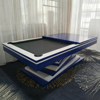 Table de billard de luxe pliable en bois massif de 9 pieds, personnalisable, de qualité tournoi, multifonctionnelle, prix d'usine