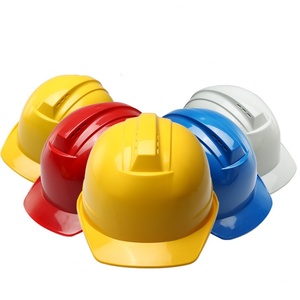 Casque de sécurité jaune de type V, 6 points de suspension, non rainuré, pour la construction - Product Image 4
