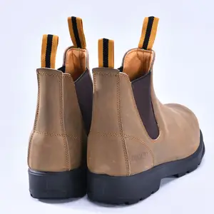 Sepatu Safety Shoes Dalam Konstruksi Steel Toe Gunine Leather Safety Plate Baja