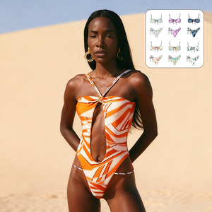 Bikini Due Pezzi Sexy e Casual alla Moda, Traspirante e Confortevole per Donne, Ideale per Vacanze Estive e Spiaggia - Product Image 1