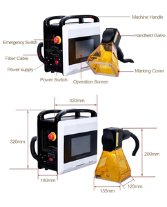 Cầm tay di động mini xách tay <span class=keywords><strong>Logo</strong></span> tên nơi máy khắc <span class=keywords><strong>laser</strong></span> nhựa kim loại lốp 20W 30W 50W sợi <span class=keywords><strong>Laser</strong></span> đánh dấu máy - Product Image 6