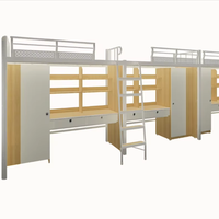 3 ans de service après-vente Vente Design moderne Appartement étudiant École Bureau double Lit superposé en métal pour 3 personnes