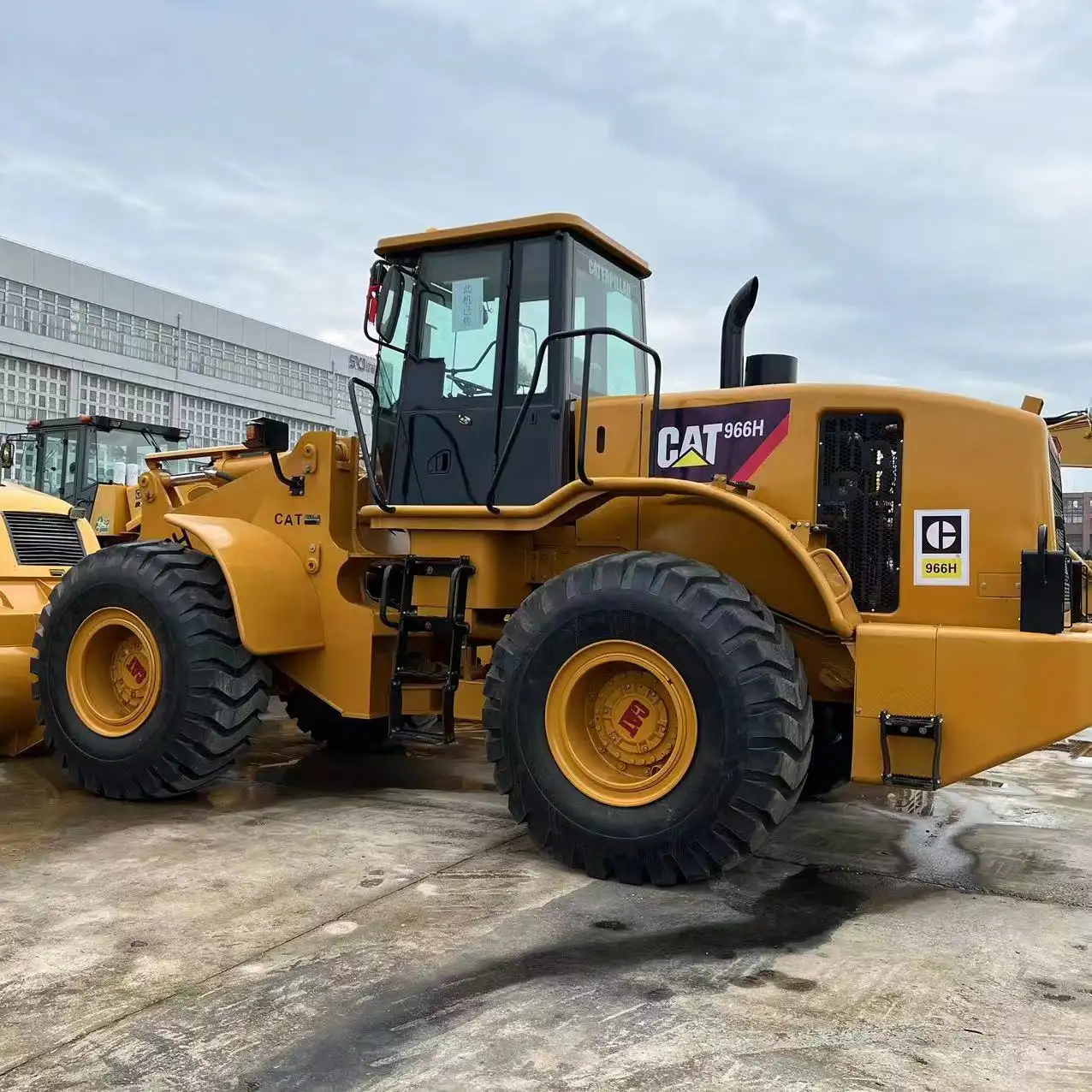 Cat966H bekas roda pemuat Jepang bekas pemuat backhoe ekskavator bekas